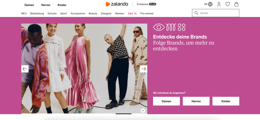 Zalando Online shop